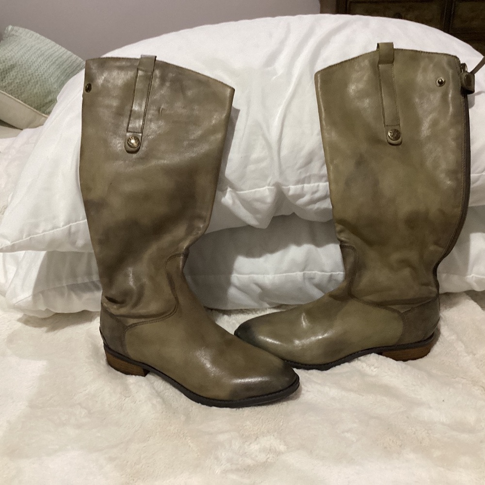 Sam Edelman Soft Leather Boots Size 8 Medium